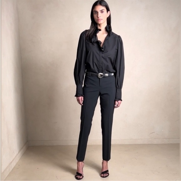 Banana Republic Pants - Banana Republic Wool Blend Ryan Black Trousers, size 4